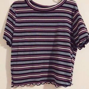 striped crop top★